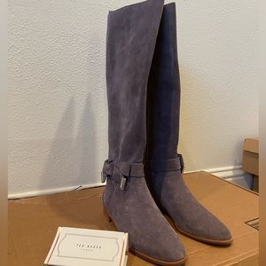 NEW!! Ted Baker Alrami Grey Suede Boots Size 36.5